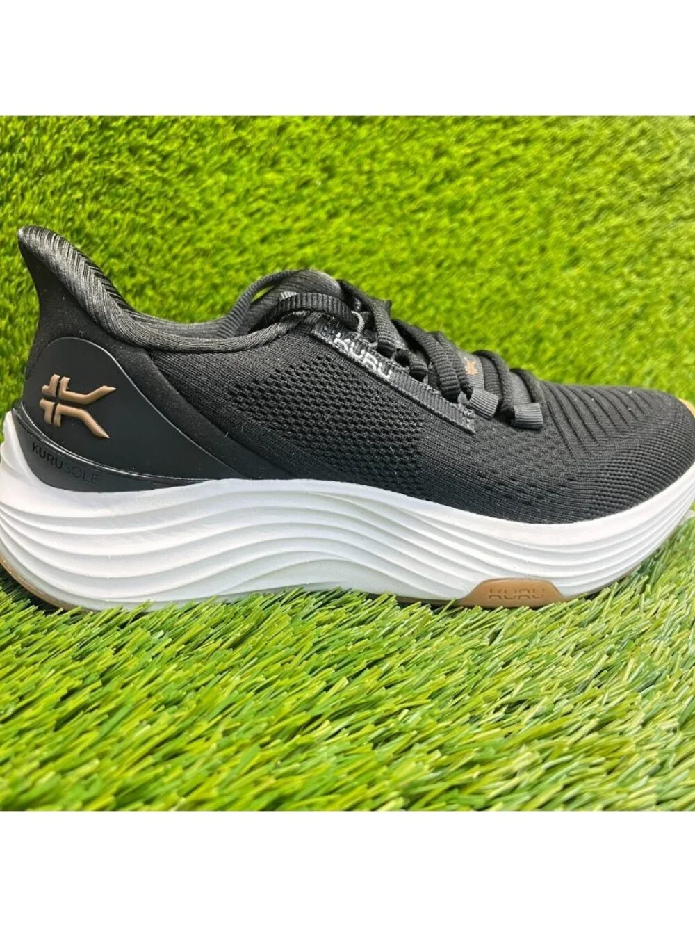 Kuru Atom 2 Womens Size 6.5 Black White Athletic Running Walking Shoes Sneakers
